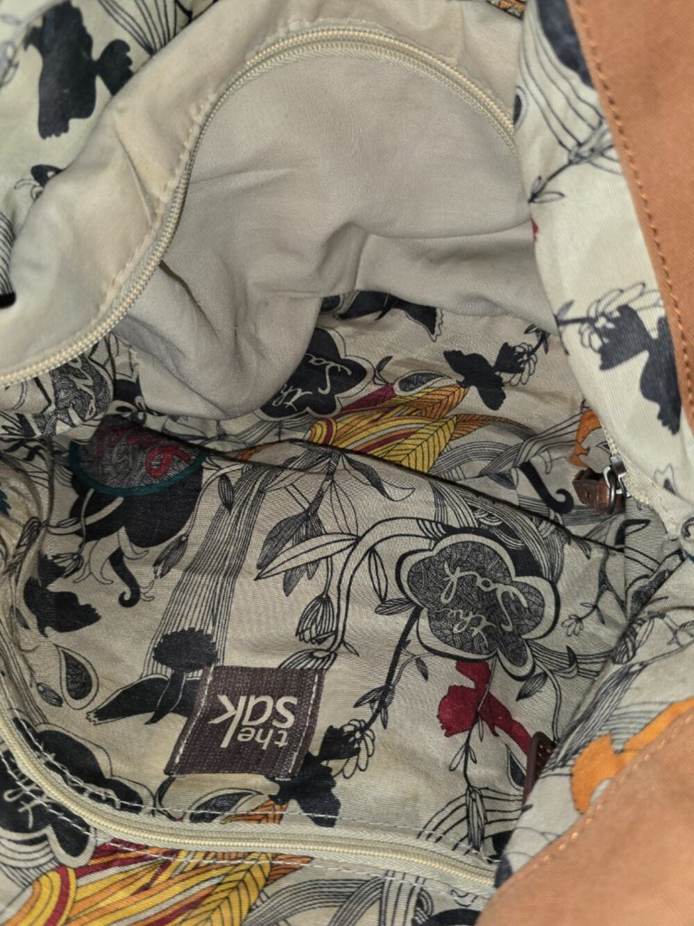 The Sak Indio Patchwork Leather Hobo Bag - Excellent Braided Straps! - Picture 7 of 10